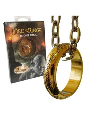 Anillo Único de El Señor de los Anillos bañado en oro