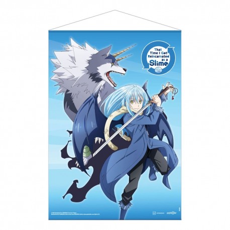 Póster de tela con Rimuru y Ranga de That Time I Got Reincarnated as a Slime