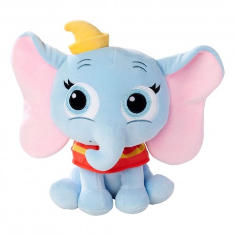 Peluche de Dumbo de Disney Doorables en color azul y rosa.
