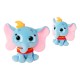 Peluche de Dumbo de Disney Doorables en color azul y rosa.