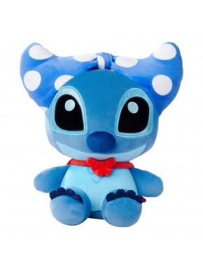 Peluche de Stitch Doorables con lazo azul y bufanda roja