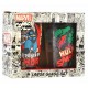 Set 2 glasses Hulk and Thor Marvel