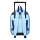 Mochila trolley Bluey con diseño de personajes y rayas azules