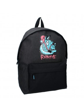 Mochila negra Fortnite con diseño Blue Horse