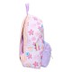Mochila Lilo & Stitch con diseño floral y bolsillo peludo