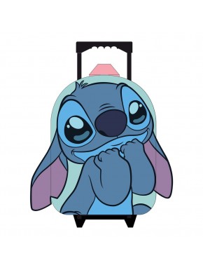 Mochila trolley azul de Stitch con diseño adorable
