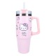 Botella rosa de Hello Kitty de acero inoxidable