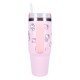Botella rosa de Hello Kitty de acero inoxidable