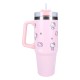 Botella rosa de Hello Kitty de acero inoxidable