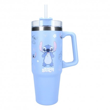 Botella de Lilo & Stitch 900 ml azul con imágenes de Stitch