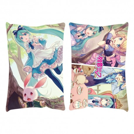 Almofada colorida Hatsune Miku in Wonderland 50 x 35 cm