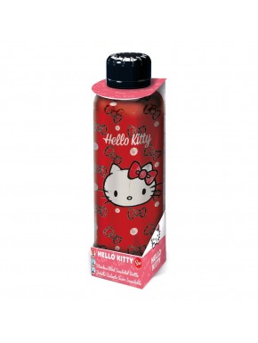 Botella de agua Hello Kitty Sanrio de acero inoxidable