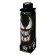 Botella de agua negra con diseño de Venom