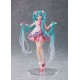 Estatua de Hatsune Miku versión Rapunzel en tonos pastel
