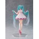 Estatua de Hatsune Miku versión Rapunzel en tonos pastel