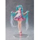 Estatua de Hatsune Miku versión Rapunzel en tonos pastel