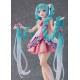 Estatua de Hatsune Miku versión Rapunzel en tonos pastel