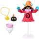 Figura de Orko de 14 cm en rojo y azul, con sombrero naranja.
