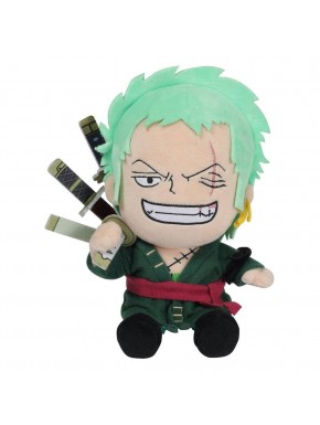 Peluche de Rorona Zoro de One Piece con espadas