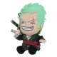 Peluche de Rorona Zoro de One Piece con espadas