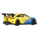 Dos modelos de Honda Civic Type R en azul y amarillo.