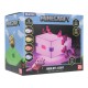 Lámpara Axolotl de Minecraft encendida en tono rosa