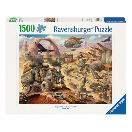 Caja del puzzle Ravensburger Welcome to the Wasteland de 1500 piezas