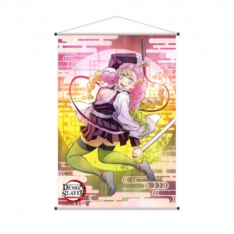 Póster de tela de Mitsuri de Demon Slayer