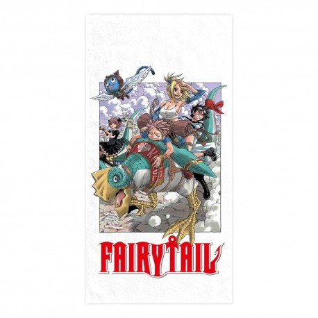 Toalla de Fairy Tail 150 x 75 cm con personajes del anime