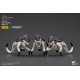 Figurine articulée Tyranids Warhammer 40k blanc et violet
