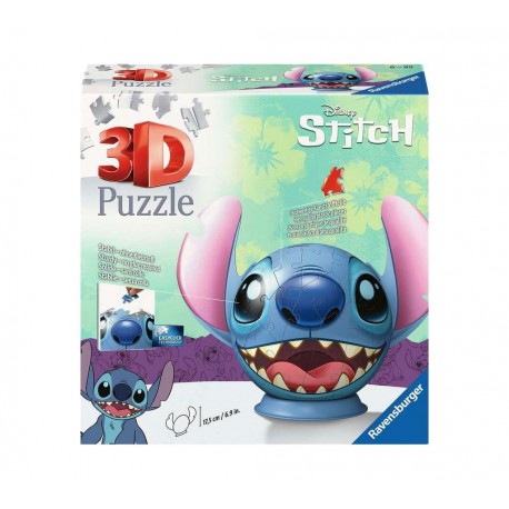 Puzzle 3D de Stitch con orejas de Ravensburger