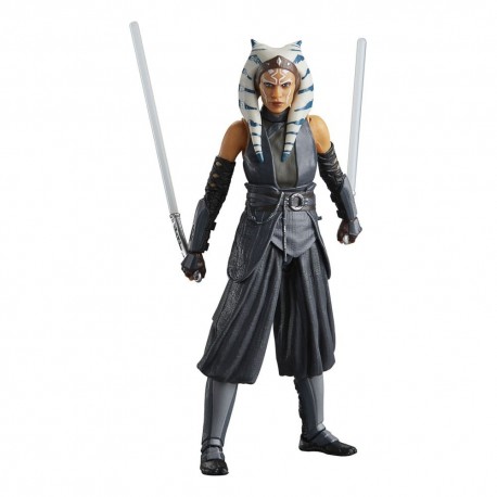 Figurine Ahsoka Tano Black Series avec sabres laser.