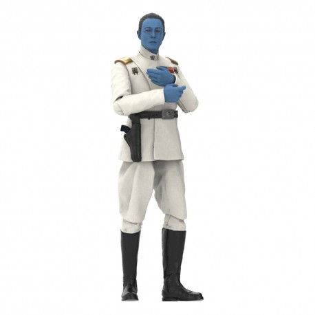 Figura Grand Admiral Thrawn de 15 cm en uniforme blanco.