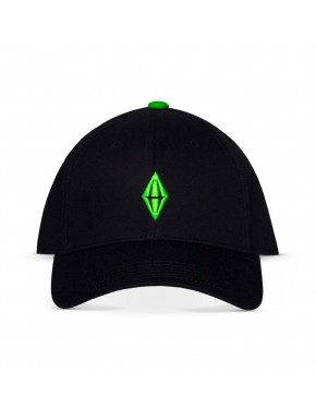 Gorra negra Sims Black Diamond con diamante verde