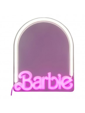 Espejo de pared Barbie iluminado con LED rosa