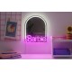 Espejo de pared Barbie iluminado con LED rosa