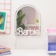 Espejo de pared Barbie iluminado con LED rosa