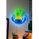 Lâmpada LED neon de Stitch com cores vibrantes