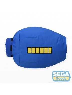 Almohadilla Mega Man PtZ Mega Buster azul con detalles amarillos