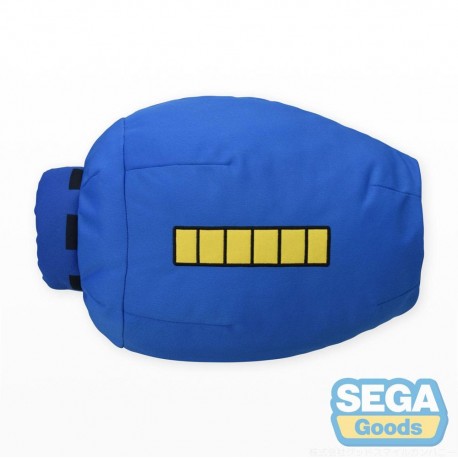 Almohadilla Mega Man PtZ Mega Buster azul con detalles amarillos