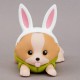 Estatua de Vinyl Chikuwa de Laid-Back Camp con orejas de conejo
