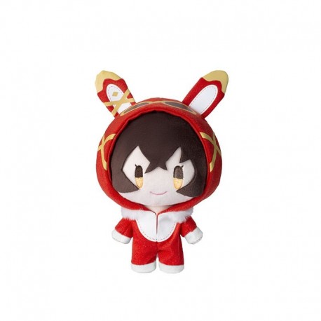 Peluche de Amber de Genshin Impact en color rojo con orejas decorativas