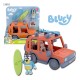 Figurine Bluey avec véhicule Family Cruiser et planches de surf