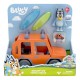 Figurine Bluey avec véhicule Family Cruiser et planches de surf