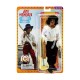 Figura Jimi Hendrix con guitarra y ropa de tela blanca