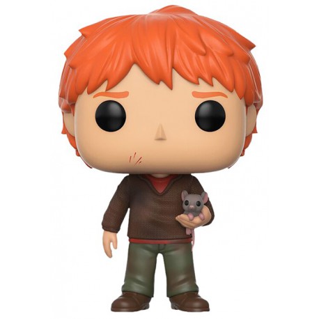 Funko Pop! Ron con Scabbers Harry Potter