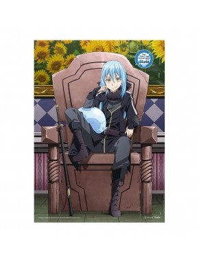 Póster de tela Demon Lord Rimuru sentado en trono