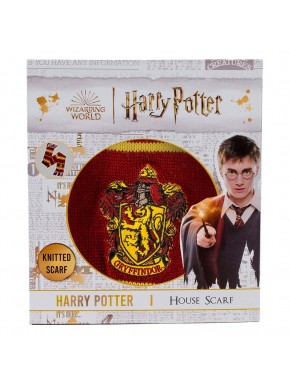 Bufanda Gryffindor de Harry Potter con rayas finas.