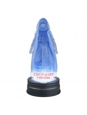 Figurine holographique Mae de Star Wars sur base illuminée.