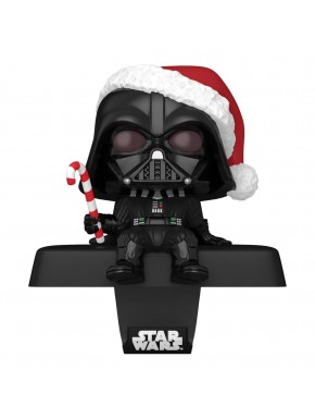 Figura de 9 cm de Darth Vader con gorro navideño y bastón de caramelo